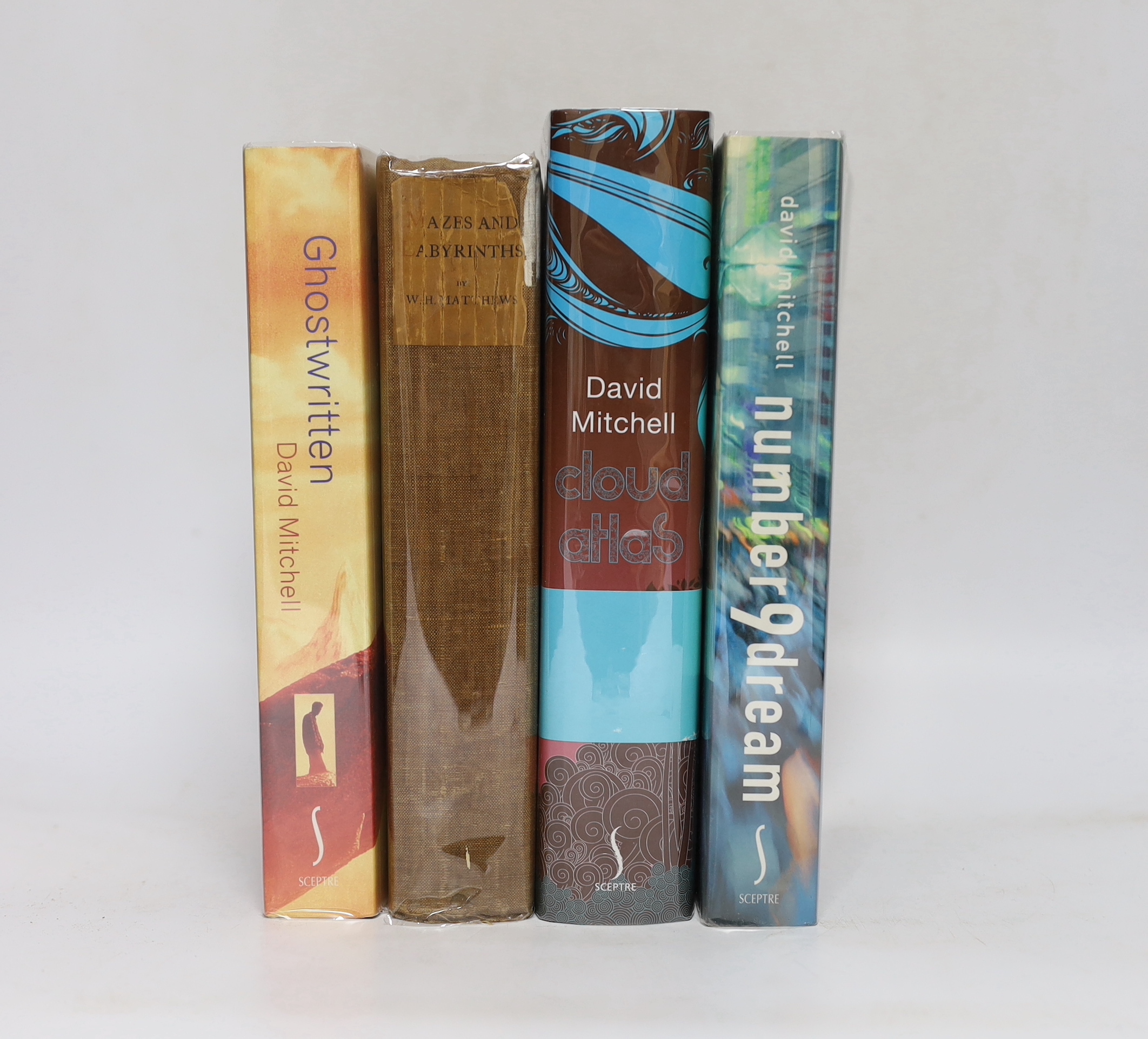 Mitchell, David - Three works - all 1st editions , all signed on titles - Ghostwritten, original softcover, London, 1999; Number9dream, original softcover, London, 2001 and Cloud Atlas, original cloth, publisher’s d/j, p